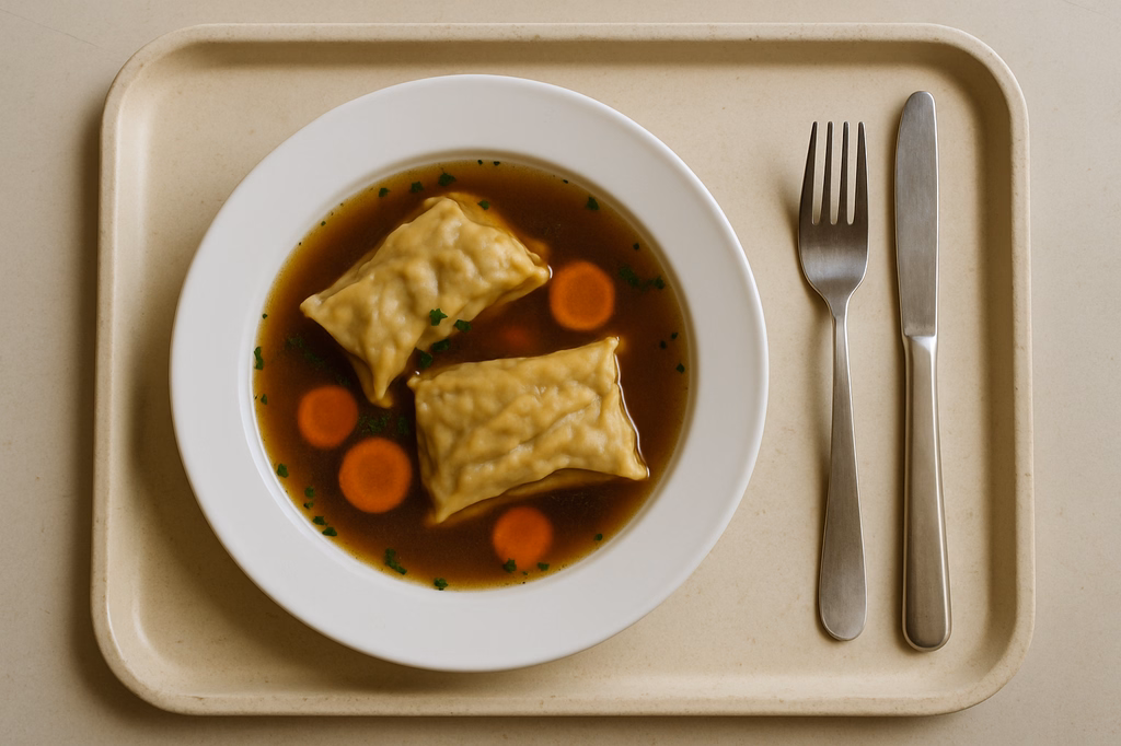 Rinderbrühe mit Maultaschen (AI Generated)