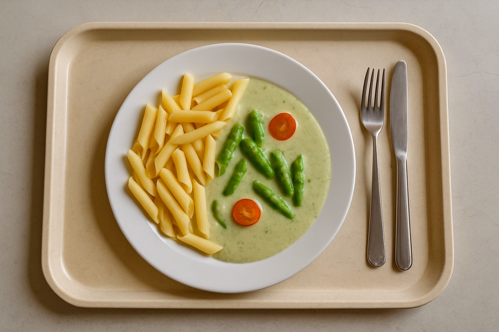 Pasta mit Bärlauch - Spargelsoße (AI Generated)