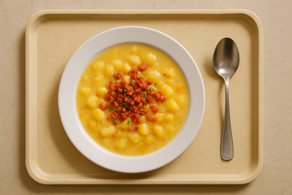 Kartoffelsuppe mit Speck (AI Generated)