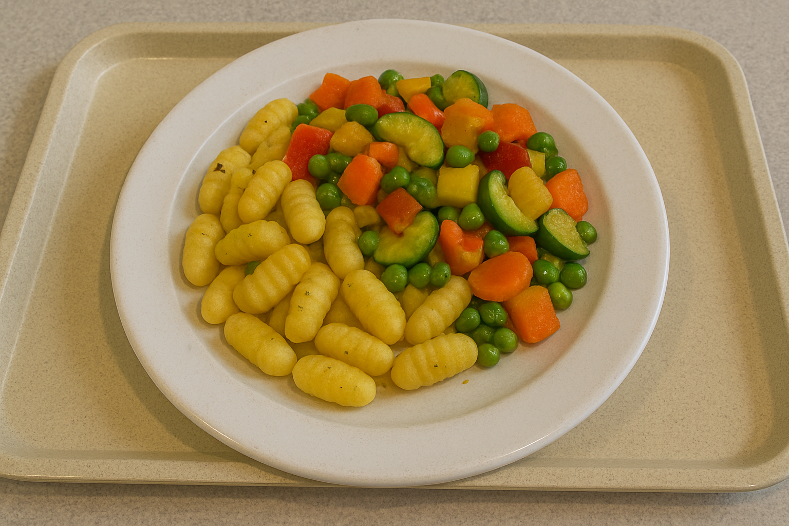 mensaVital: Gnocchi mit buntem Gemüse (AI Generated)